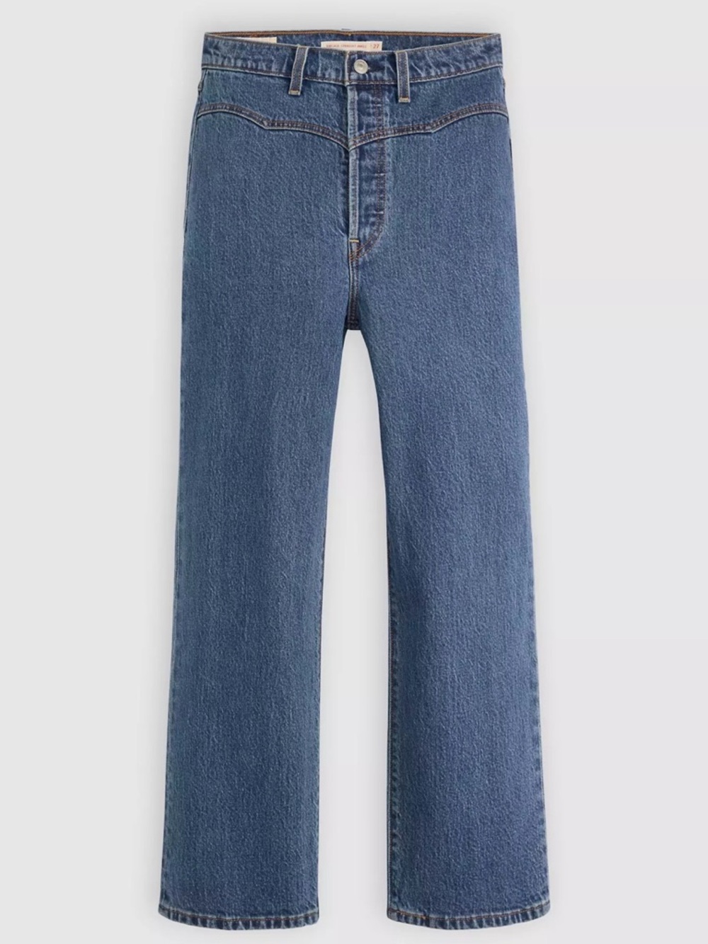 LEVIS Ribcage Western Yoke Jeans Women's Size 29 x 27 Dark Wash 0049U0001 - Picture 2 of 12